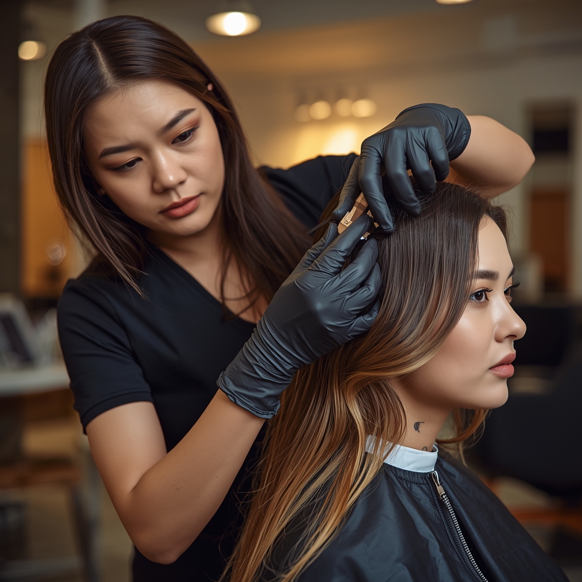 Exquisite hair styling editorial